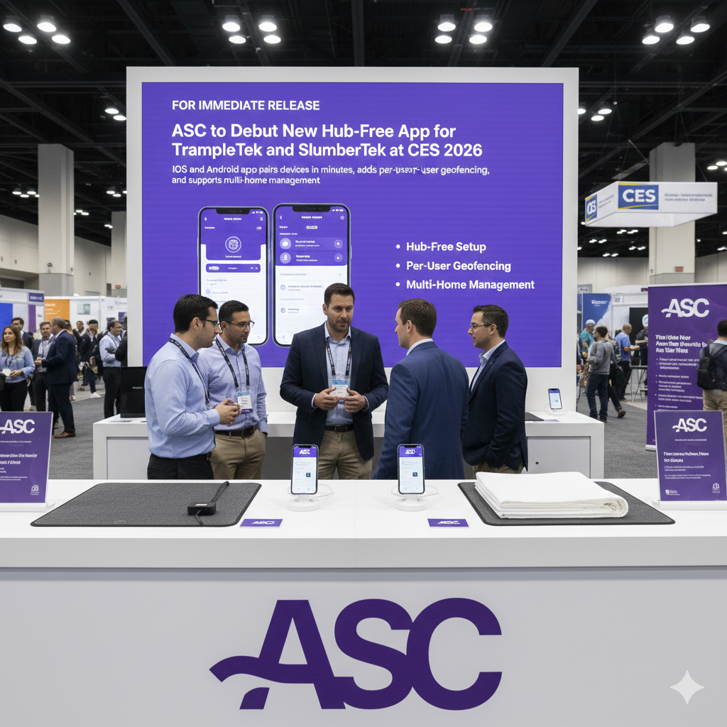 ASC to Debut New Hub-Free App for TrampleTek and SlumberTek at CES 2026